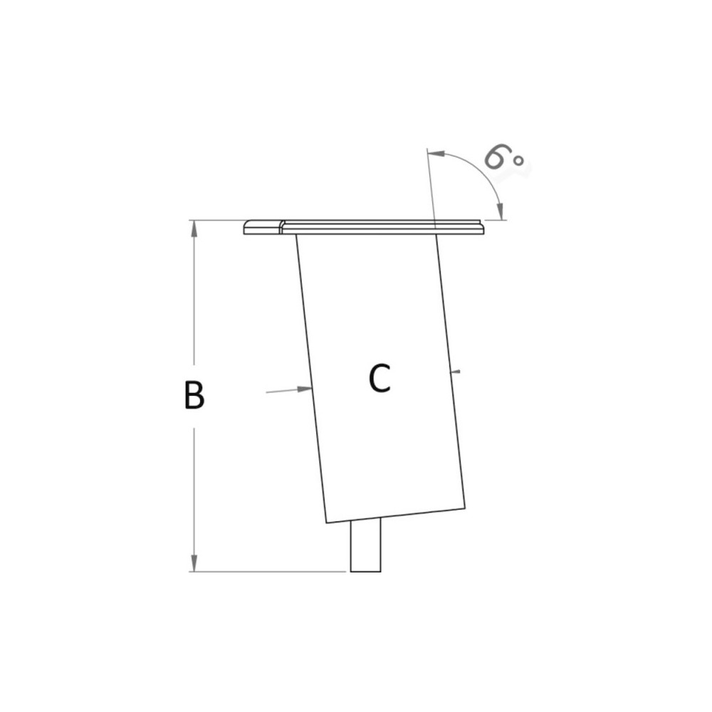 Douille encastrée inclinée à 6° – Image 7