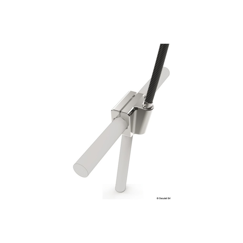 Bases DX-SX en acier inox, fixation sur balcon, système Mickey – Image 3