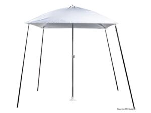 Bimini PARASOL pliable p. bateau Blanc