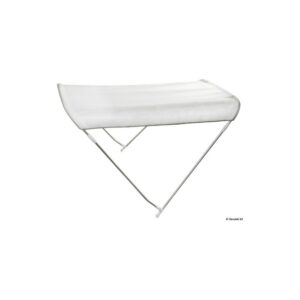 Bimini pliable 2 arceaux blue navy 130/140 cm Blanc