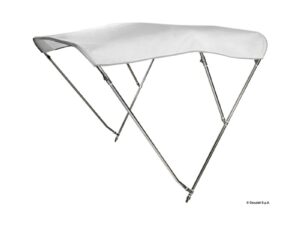 Taud haut 3 arceaux AISI316 Ø 25mm 170/180cm blanc Inox AISI 316