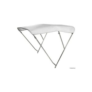 Taud haut 3 arceaux AISI316 Ø 25mm 170/180cm blanc Inox AISI 316