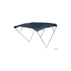 Bimini 4 arceaux haut AISI316 180/190 cm bleu navy Inox AISI 316