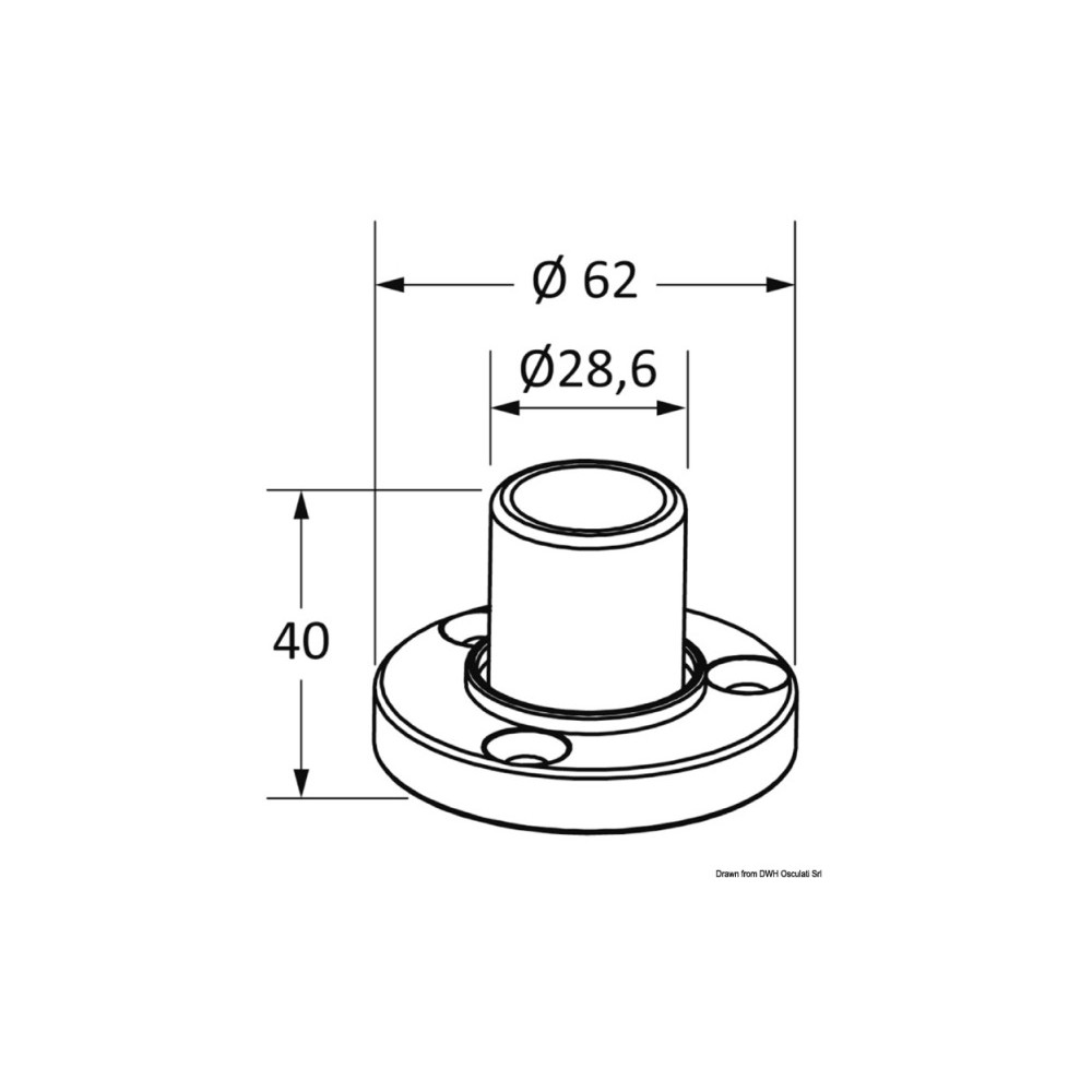 Base p. T-Top Ø 32 mm – Image 2