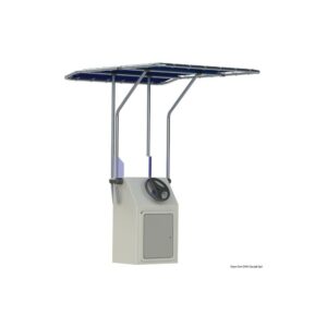 T-Top rétractable en aluminium bleu 1350x1050 mm pour bateau