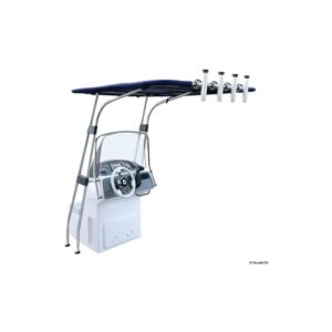 T-Top en alliage léger 1700x1200x2010 mm bleu