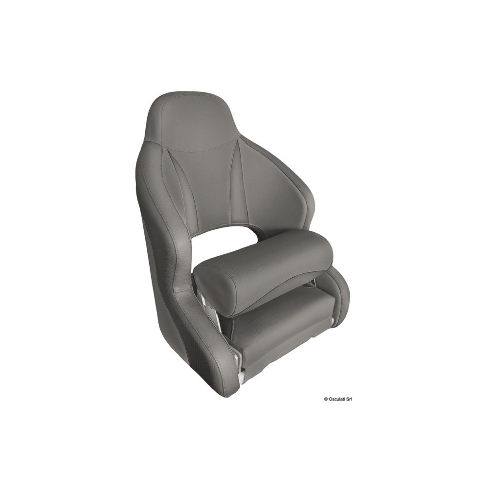Siège pilote H52 gris moyen
