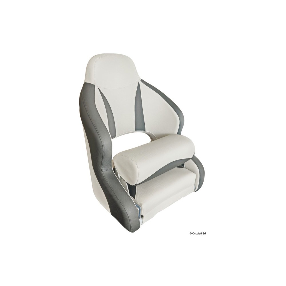 Siège pilote H52 gris clair avec détails foncés