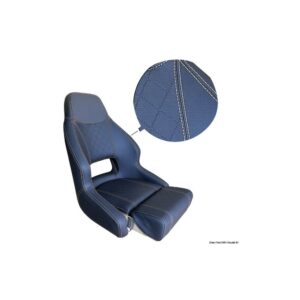 Siège rembourré avec Flip up RM52 bleu foncé