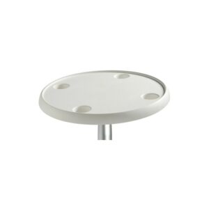 Table materiau composite rond blanc 610 mm
