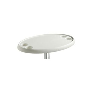 Table materiau composite oval blanc 762x457 mm