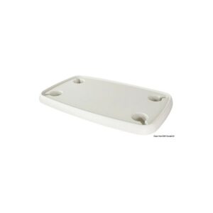 Table materiau composite rectang. blanc 760x460 mm