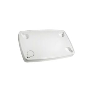 Table rectangulaire en ABS blanc 81x51 cm