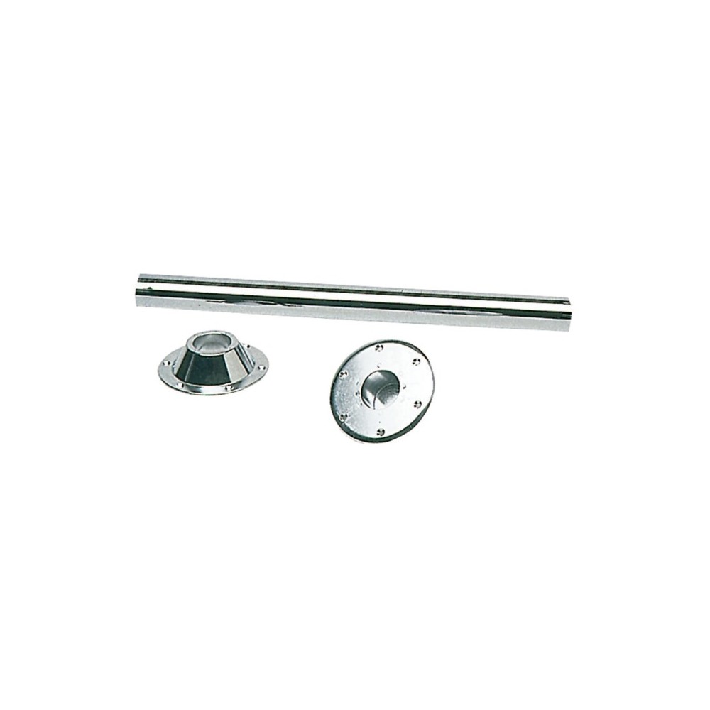 Pied de table en inox poli miroir 700 mm