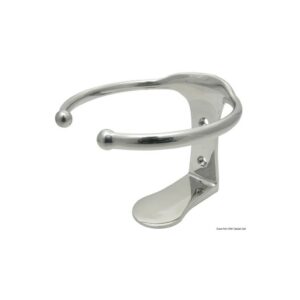 Porte-verre N. 1 verre AISI 316 avec vis 106 x 106