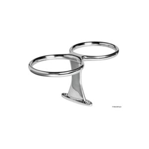 Porte-verre N. 1 verre AISI 316 avec vis