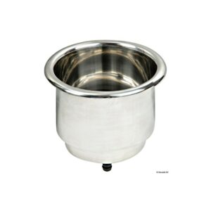 Porte-gobelet inox XL avec drainage, sans logo