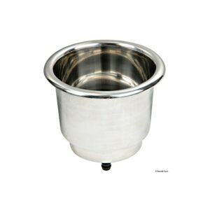Porte-verre inox Delux à LED avec trou drainage