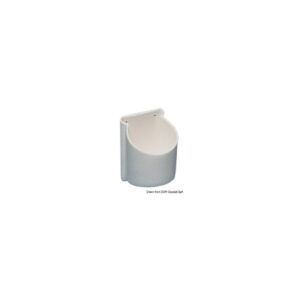 Porte-verres/canettes PVC blanc 100 mm Ø 72 mm