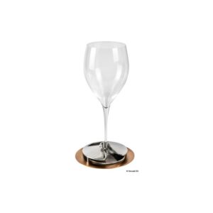 Porte-verres inox finition bronze