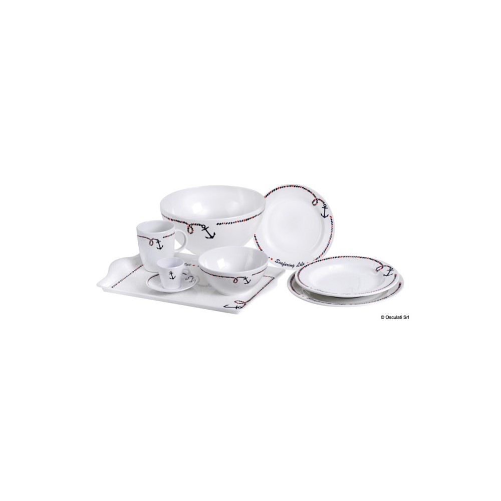 Set 6 x assiettes plates Ancor Line Ø 25 cm