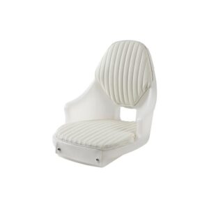Coque Compact polyéthylène blanc avec coussins Inox 30 cm