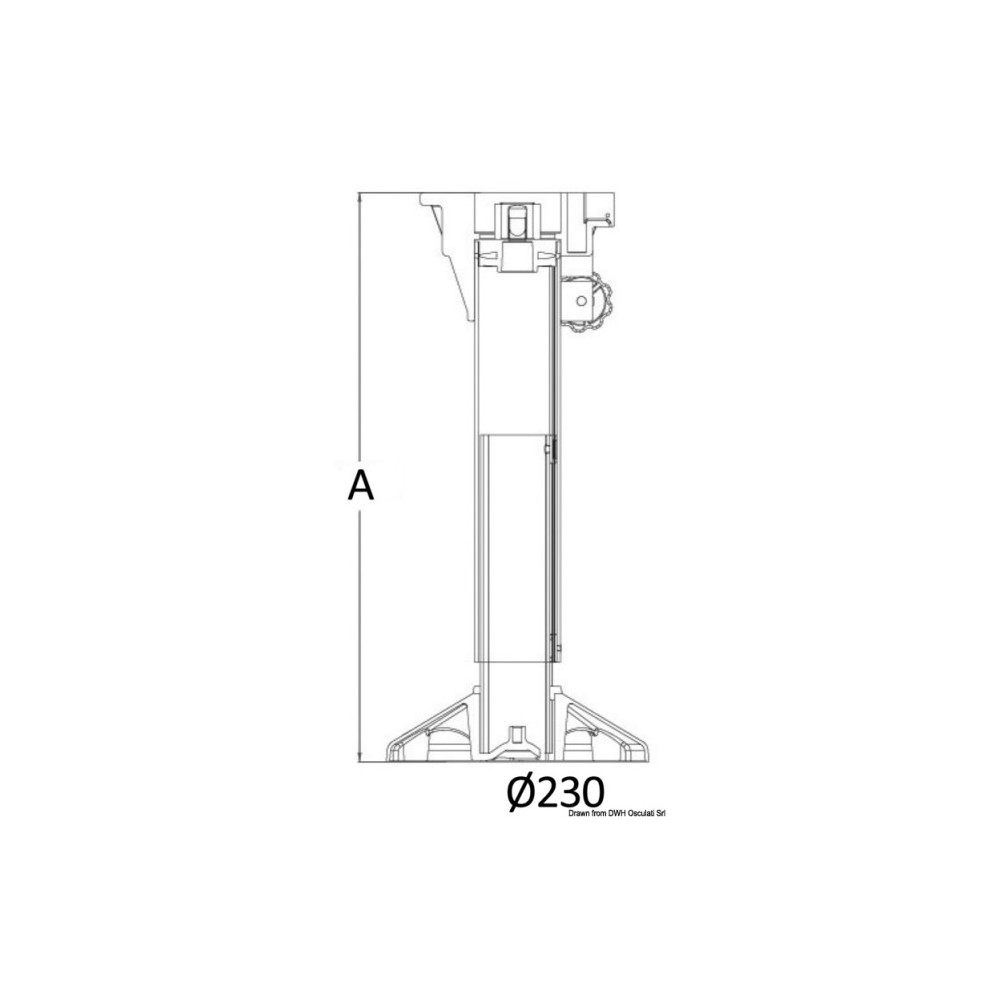 Support siège WAVERIDER avec amortisseur 340/450mm – Image 5