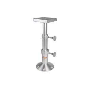 Pied de table tri-télescopique aluminium