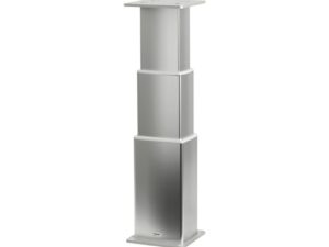 Pied table rectang. aluminium anodisé 3 stades Aluminium 12 V