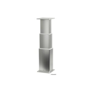 Pied table rectang. aluminium anodisé 3 stades Aluminium 12 V