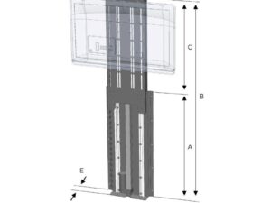 UP-DOWN TV-LIFT 750 mm 12 V