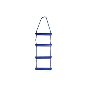 Echelle corde nylon bleu 10 marches polycarbonate
