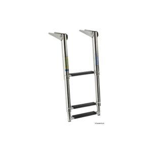 Echelle télescop. standard AISI316 noir 3 marches