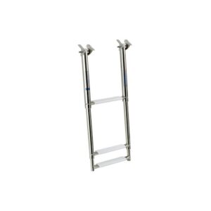 Echelle télescop. sous plateforme AISI316 3 marche