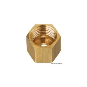 Ecrou laiton p. tuyau cuivre 8 mm (blister 3 pcs)