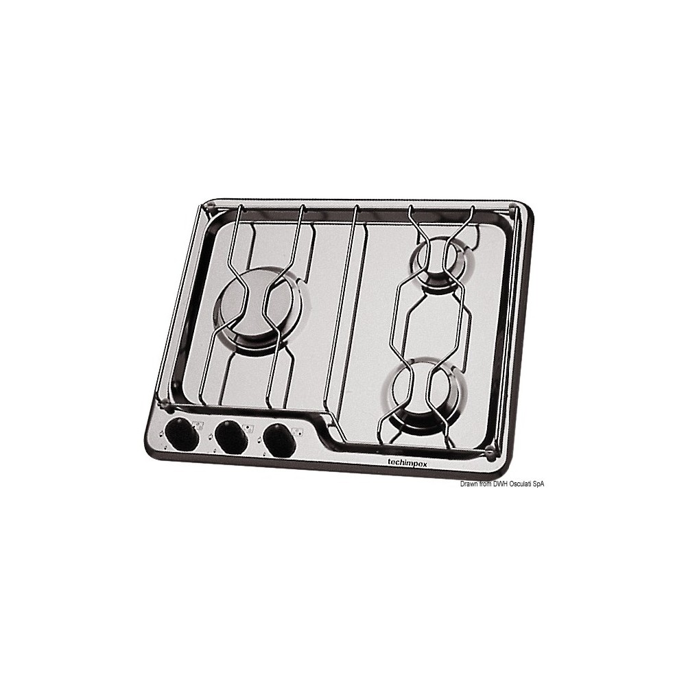 Plan cuisson 3 feux Techimpex