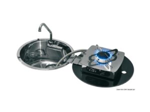 Plan cuisson rabattable à charnier 1 feu rond