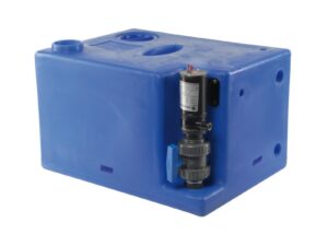 Réservoir eaux usées avec broyer 12 V 112 l