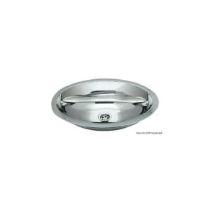 Evier ovale inox poli miroir 510x390 mm
