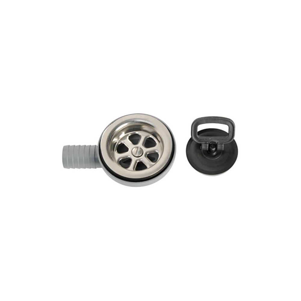 Bonde latérale 90° inox + moplen Ø 25 mm – Image 2