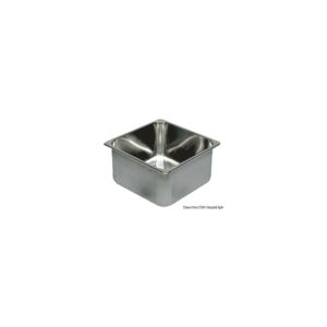 Evier rectangulaire inox 360x360x150 mm