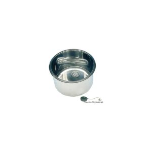 Evier rond inox poli miroir 420x180 mm