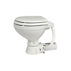 WC électrique compact siège bois 12 V