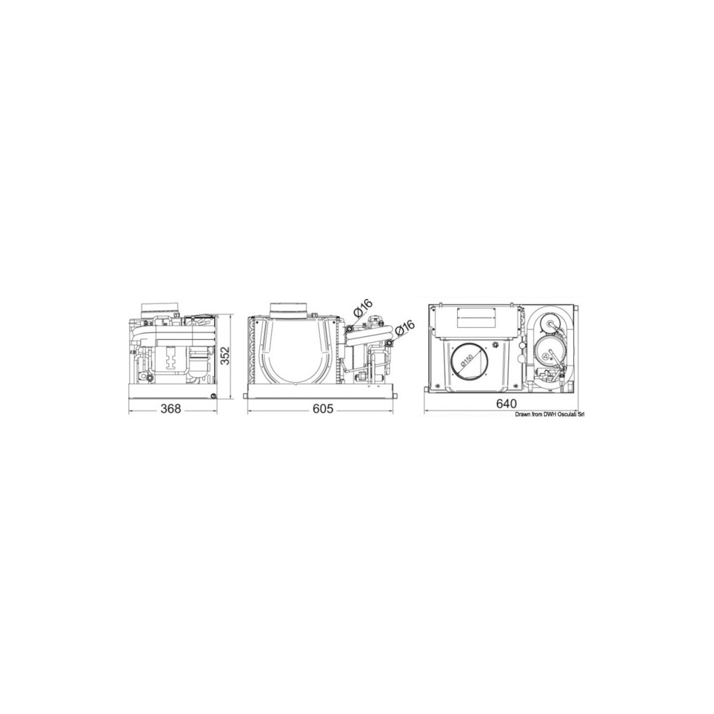 Climatisateur marin CLIMMA C 220 V 16000 Btu/h – Image 2