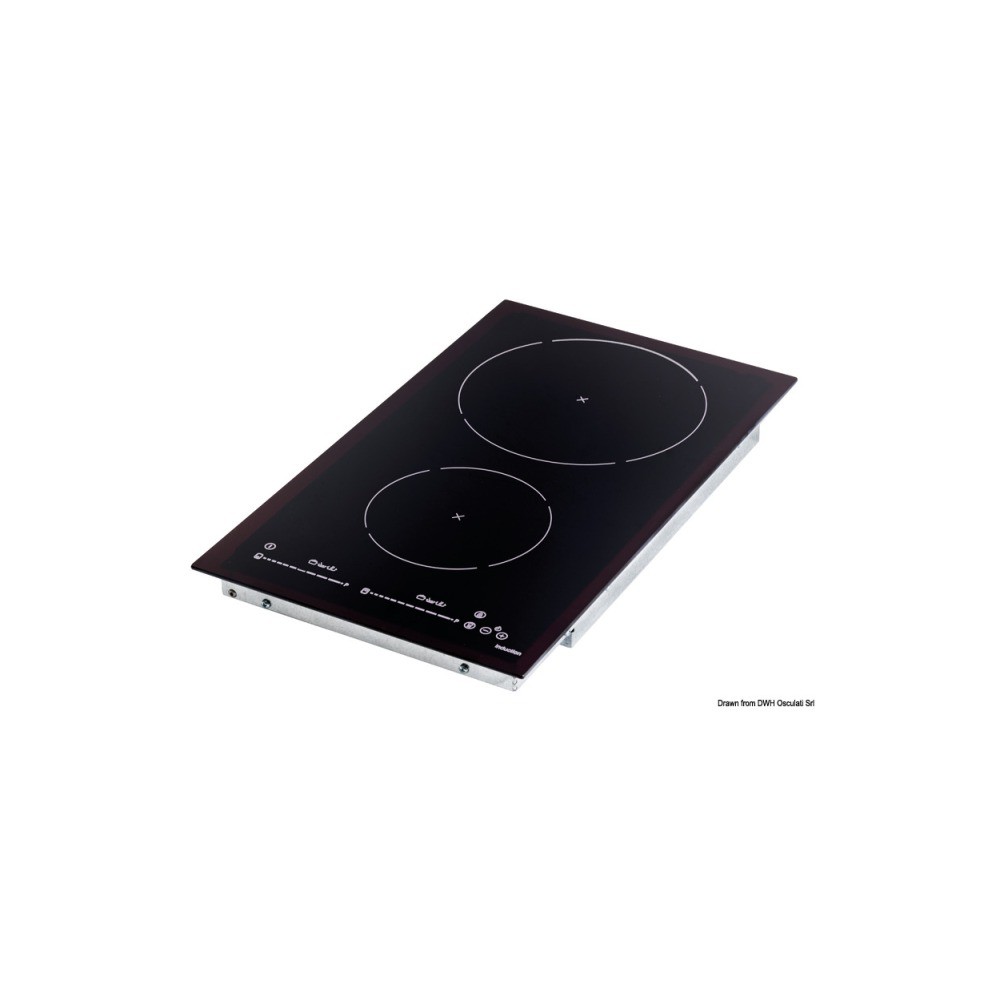 Plan cuisson vitrocéramique à induction 2 feux