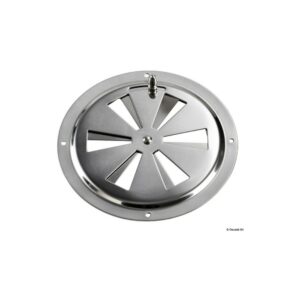 Aérateur circul. inox poli miroir 102mm +moustiqu.