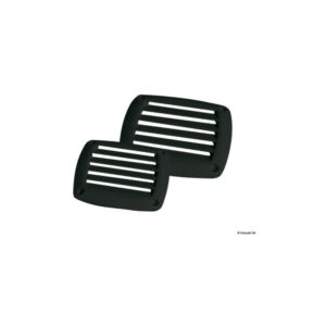 Grille prise air ABS gris 85x85 mm