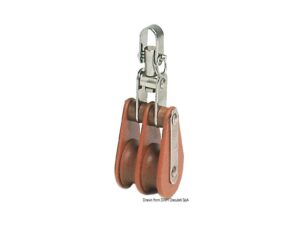 Poulie double Tufnol HYE TW 10x35mm