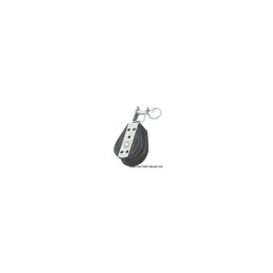Poulie sur billes simple fixe/tournante U 6×22 mm