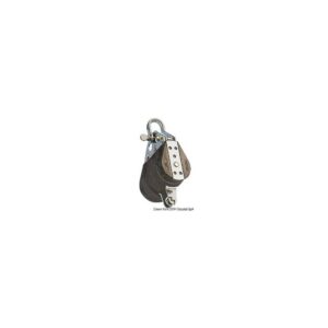 Poulie sur billes triple manille et ringot 6×22 mm